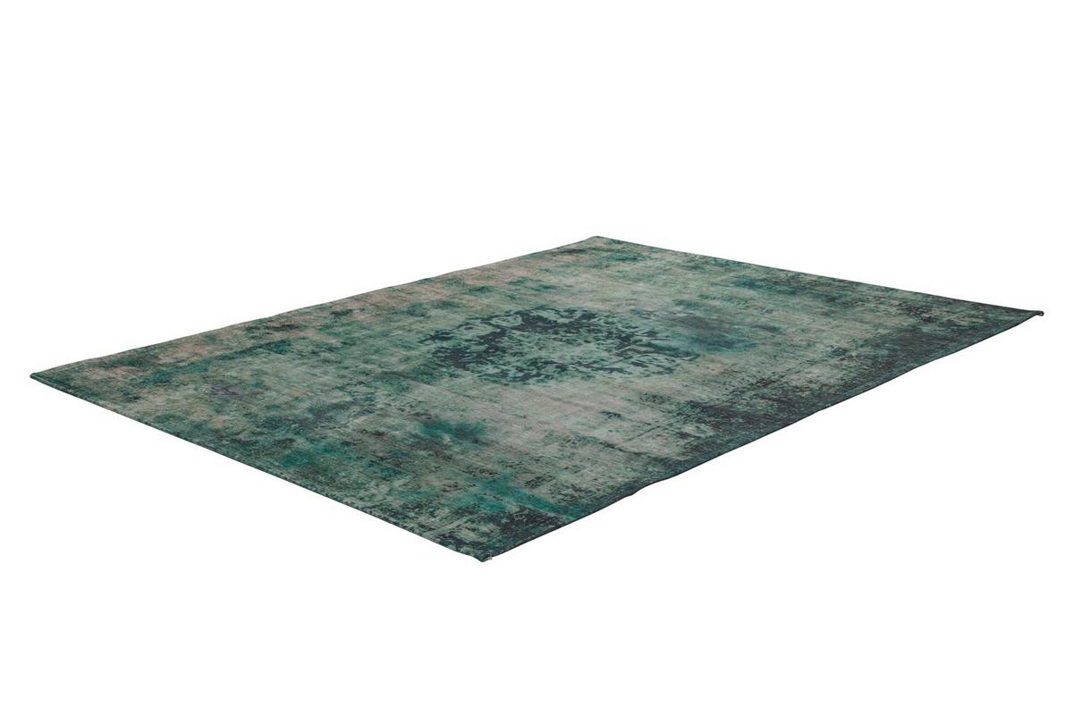 Flachwebteppich Vintage 8403 Grün, 200x290 cm - Grün, KONVENTIONELL, Textil (200/290cm)
