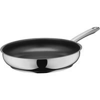 Stielpfanne Calabria Ø 28 cm Edelstahl/Schwarz - Silberfarben/Schwarz, Basics, Metall (28cm) - Silit