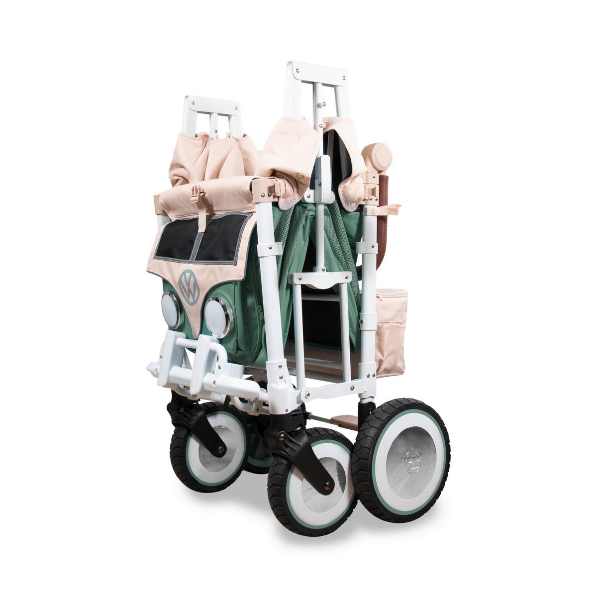 Bollerwagen Vw2 Volkswagen Stroller Wagon - Salbeigrün/Beige, LIFESTYLE (63.5/128.27/137.16cm) - WONDERFOLD