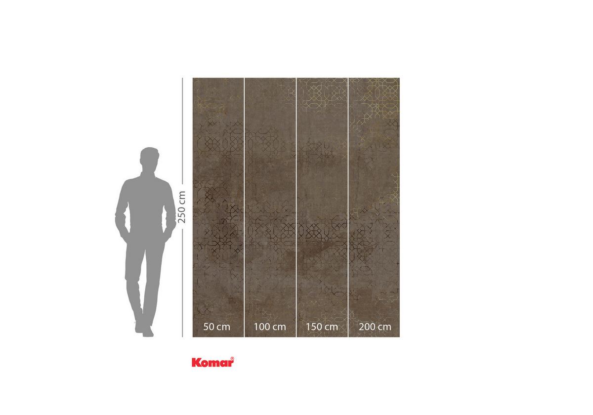 Vliestapete Calm Creativity - Braun, Basics (200/250cm) - Komar