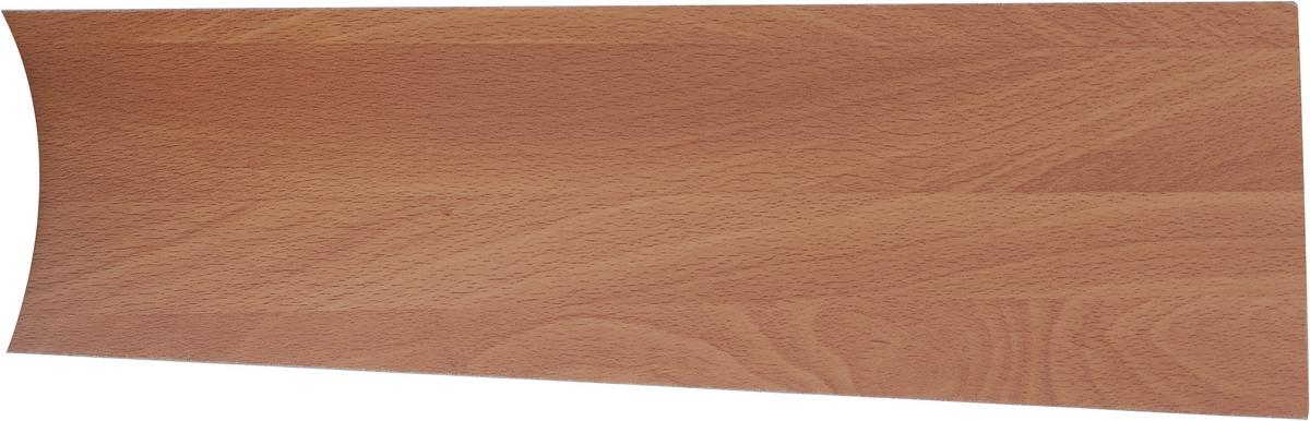 Deckenventilator Andreas Silber 3 Flügel, Led-Leuchte - Silberfarben/Braun, KONVENTIONELL, Glas/Holz (105/30,5cm) - Globo