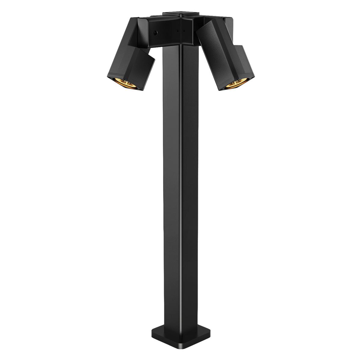 Wegeleuchte 52-32430 Salvia - Schwarz, Design, Metall (29/29/80cm)