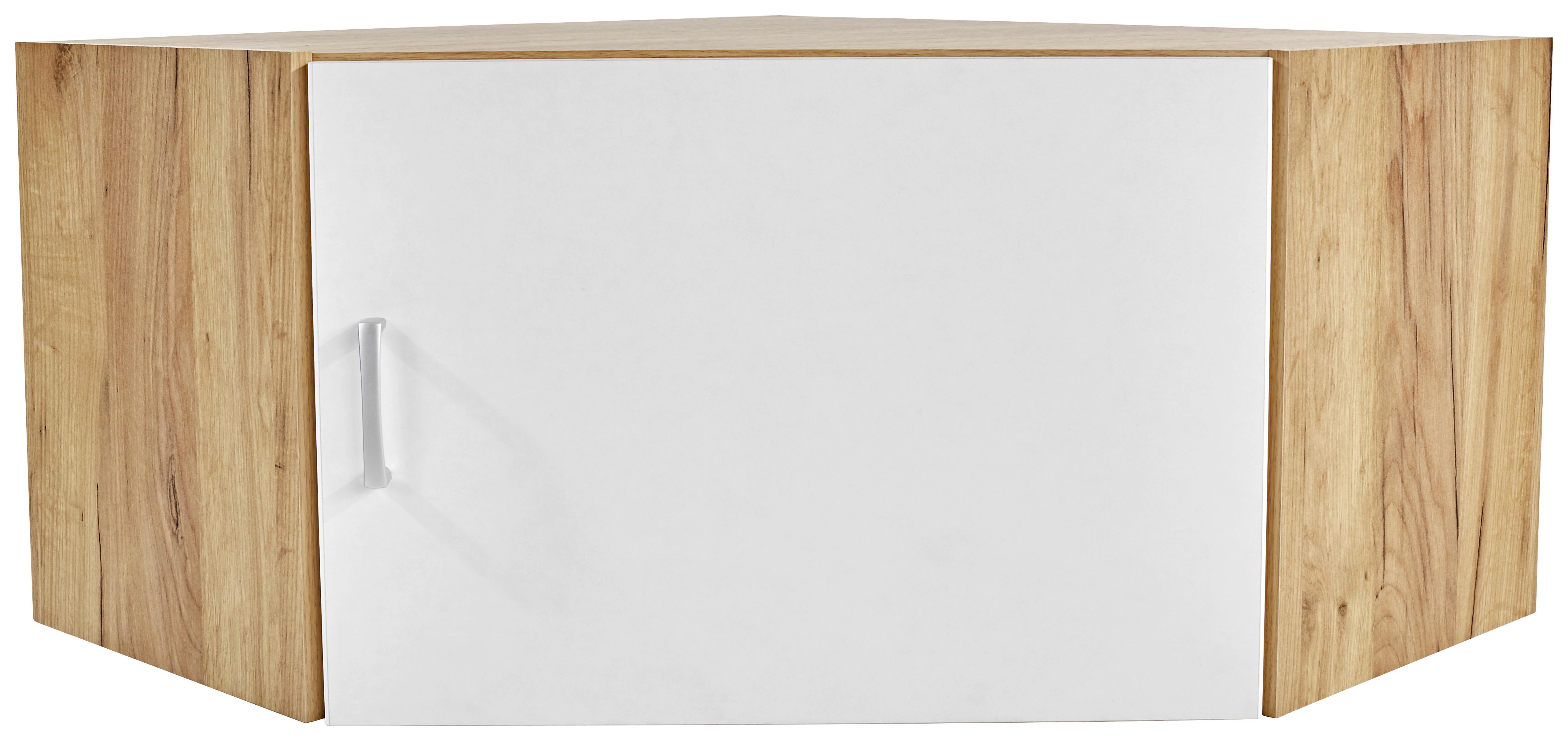 Nástavec Na Skříň Tio - bílá/barvy dubu, Konvenční, kompozitní dřevo (80/80cm)