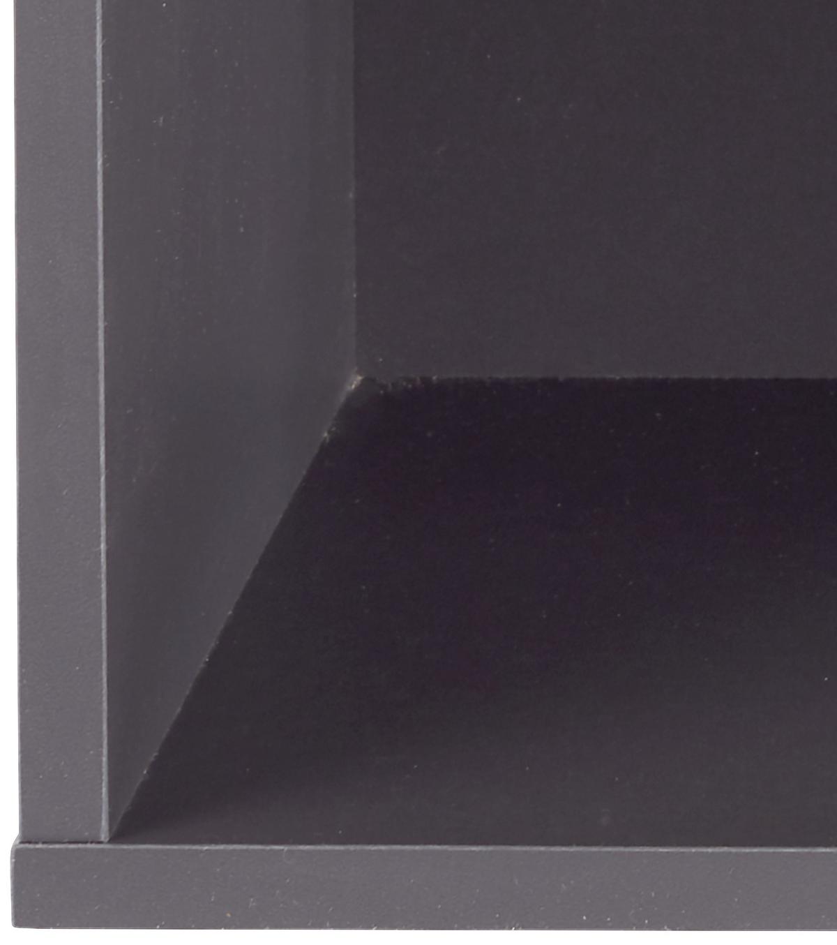 Regal Stehend/Hängend Box B 46cm, Lava - Graphitfarben, MODERN, Holzwerkstoff (46/46/25cm) - Ondega