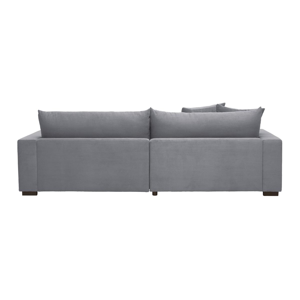 Rohová sedačka PEDRO, ľavá, sivý menčester - sivá, Modern, textil (180/265cm) - Mömax