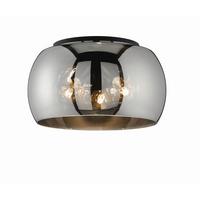 Deckenleuchte 21304 Dima - Schwarz, Design, Glas/Metall (40/22cm) - Fischer & Honsel