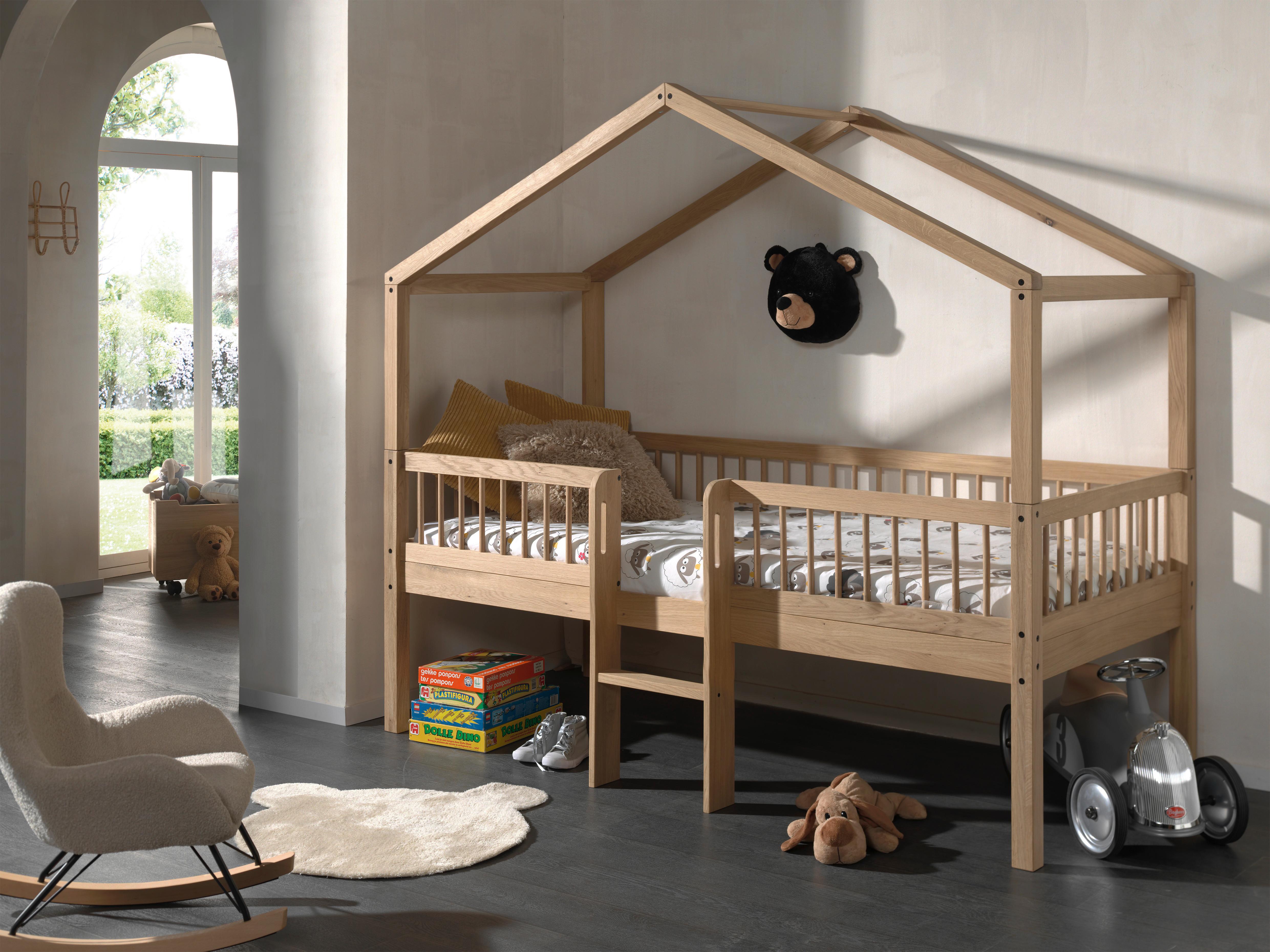 Hausbett Forrest Eichefarben 90x200cm - Eichefarben/Naturfarben, MODERN, Holz (90/200cm) - Vipack