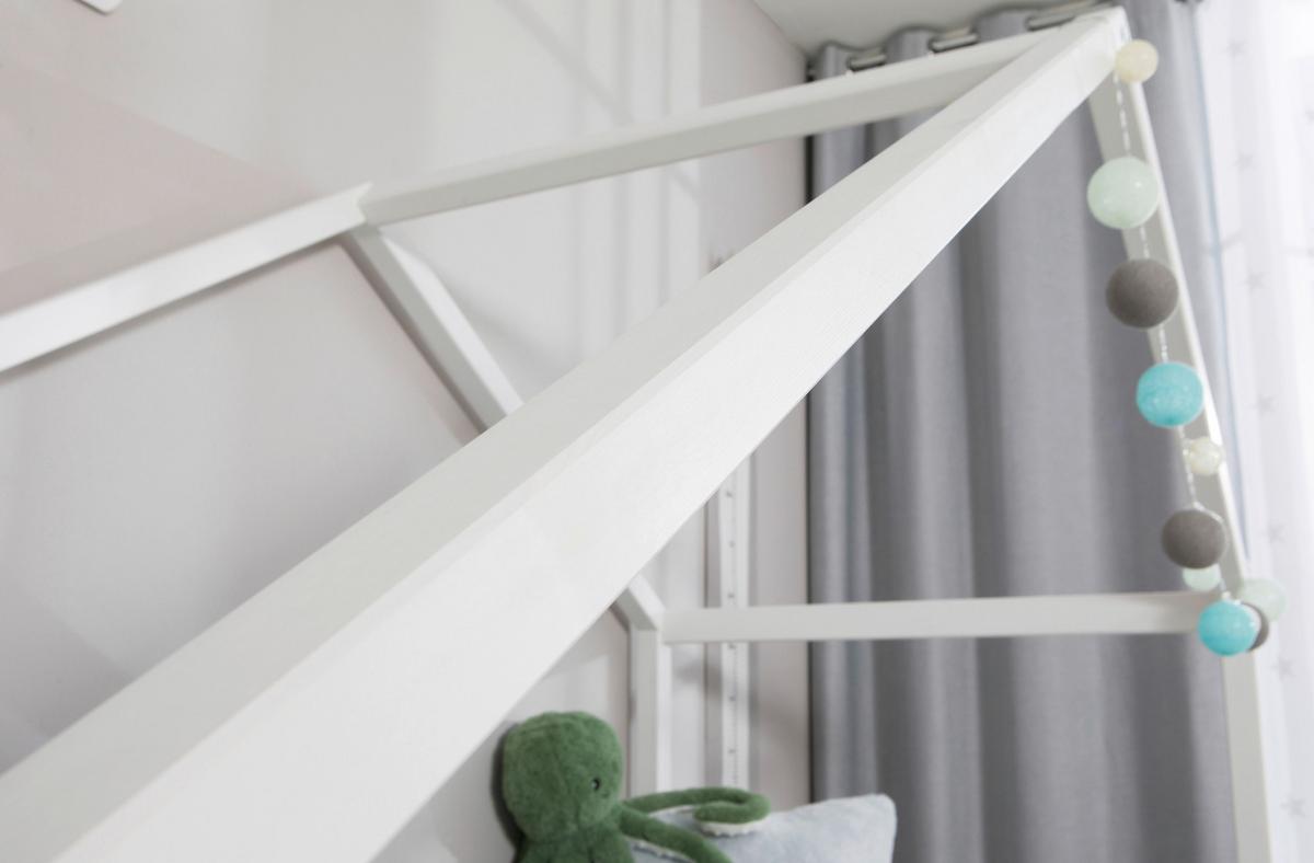 Hausbett Lou Weiß B: 140 Cm - Weiß, MODERN, Holz (140/200cm) - MID.YOU