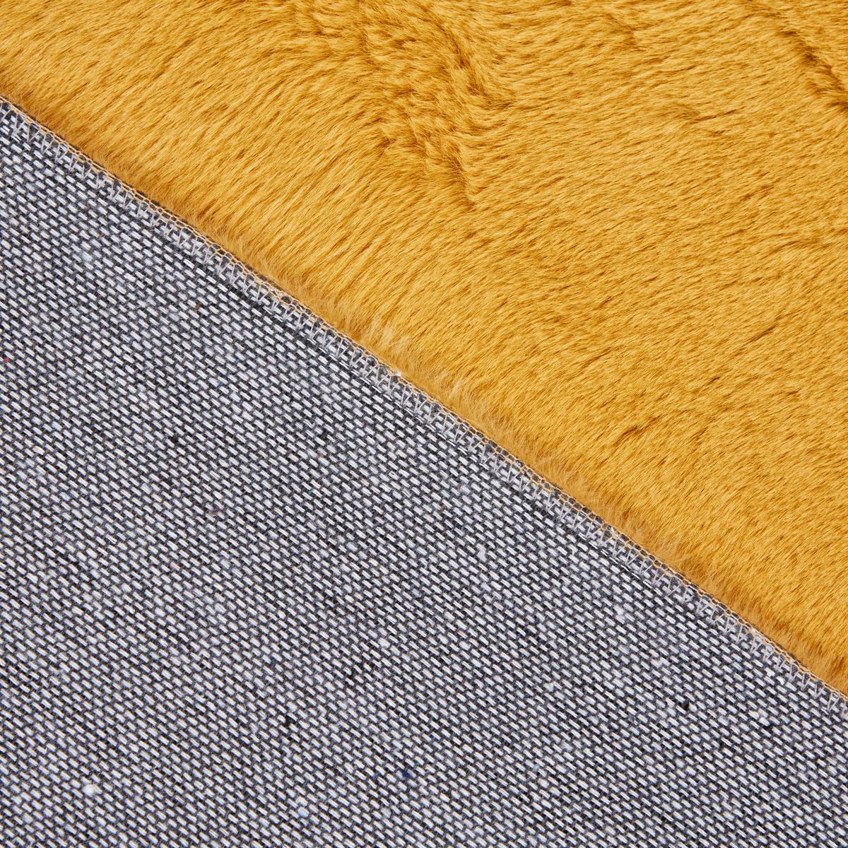 UMELÁ KOŽUŠINA Caroline 3, 160/220cm, žltá - kari žltá, textil (160/220cm) - Mömax