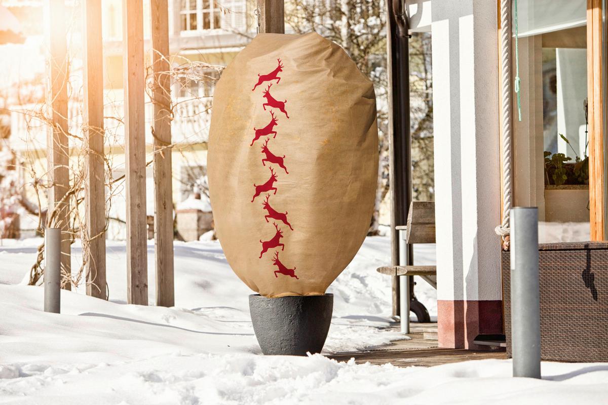 Wintervlieshaube, 140x200x15cm Witterungsbeständig - Beige, Basics, Kunststoff (140/200/15cm) - Windhager