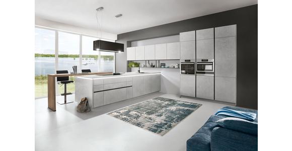 Einbauküche Ston Frei Planbar Modern, Grifflos - Eichefarben/Anthrazit, MODERN, Holzwerkstoff - Vertico