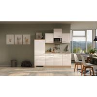 Küchenzeile Nepal mit Geräten 210 cm Kaschmir/Eiche Dekor - Kaschmir/Sonoma Eiche, MODERN, Holzwerkstoff (210cm) - FlexWell