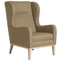 Ohrensessel Angelo - Sandfarben/Naturfarben, KONVENTIONELL, Textil (66/104/78cm) - Max Winzer