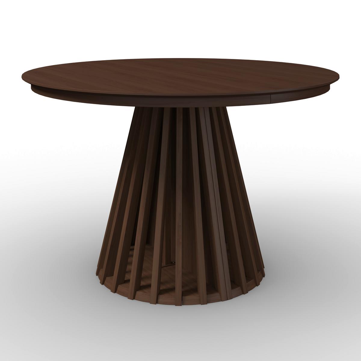 Výsuvný stôl ENNIO 120 - barvy vlašských ořechů, Moderní, kov/dřevo (120-160/75/120cm) - Bessagi Home