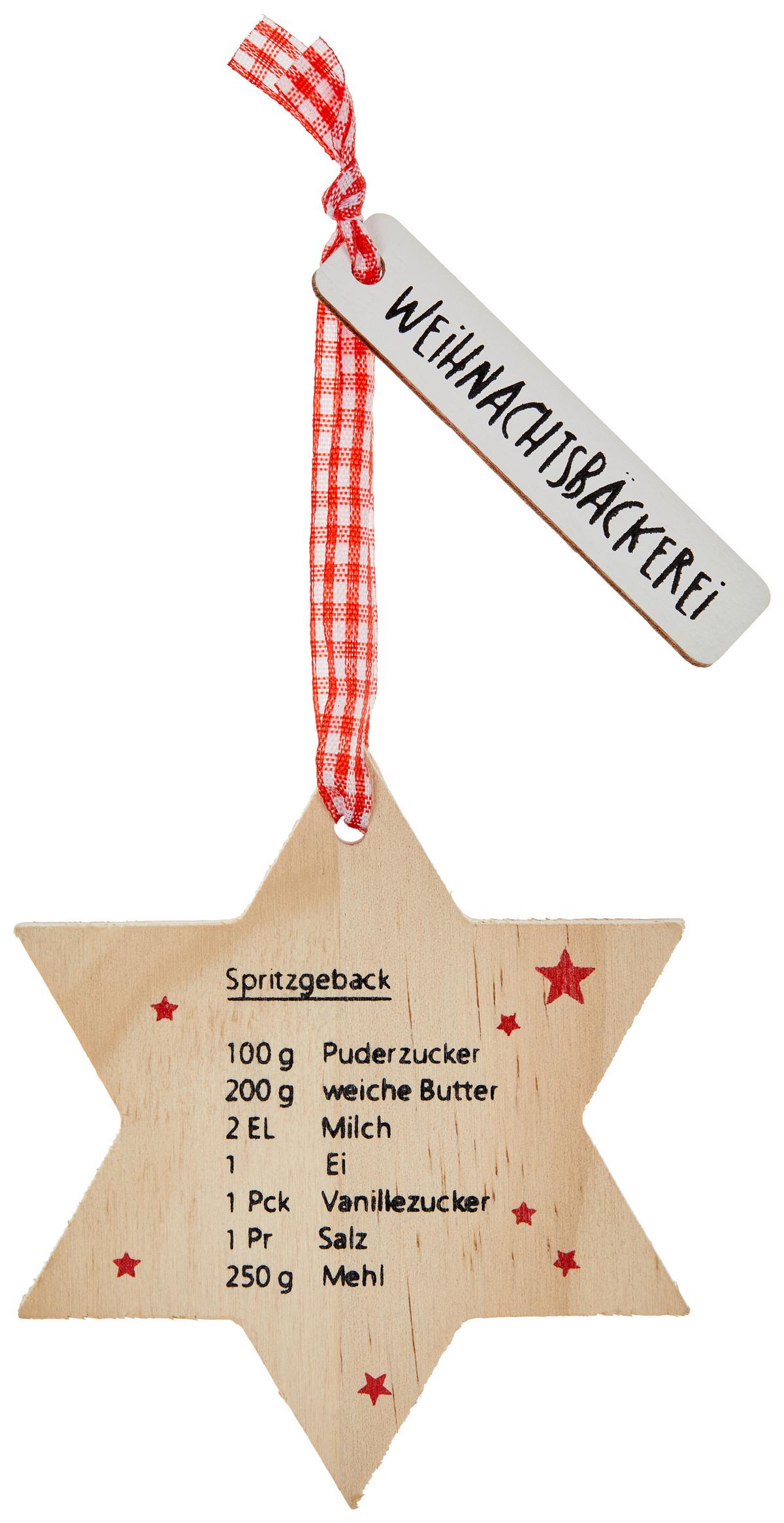 Dekostern Sila - Naturfarben, MODERN, Holz (8,5/1/8,5cm)