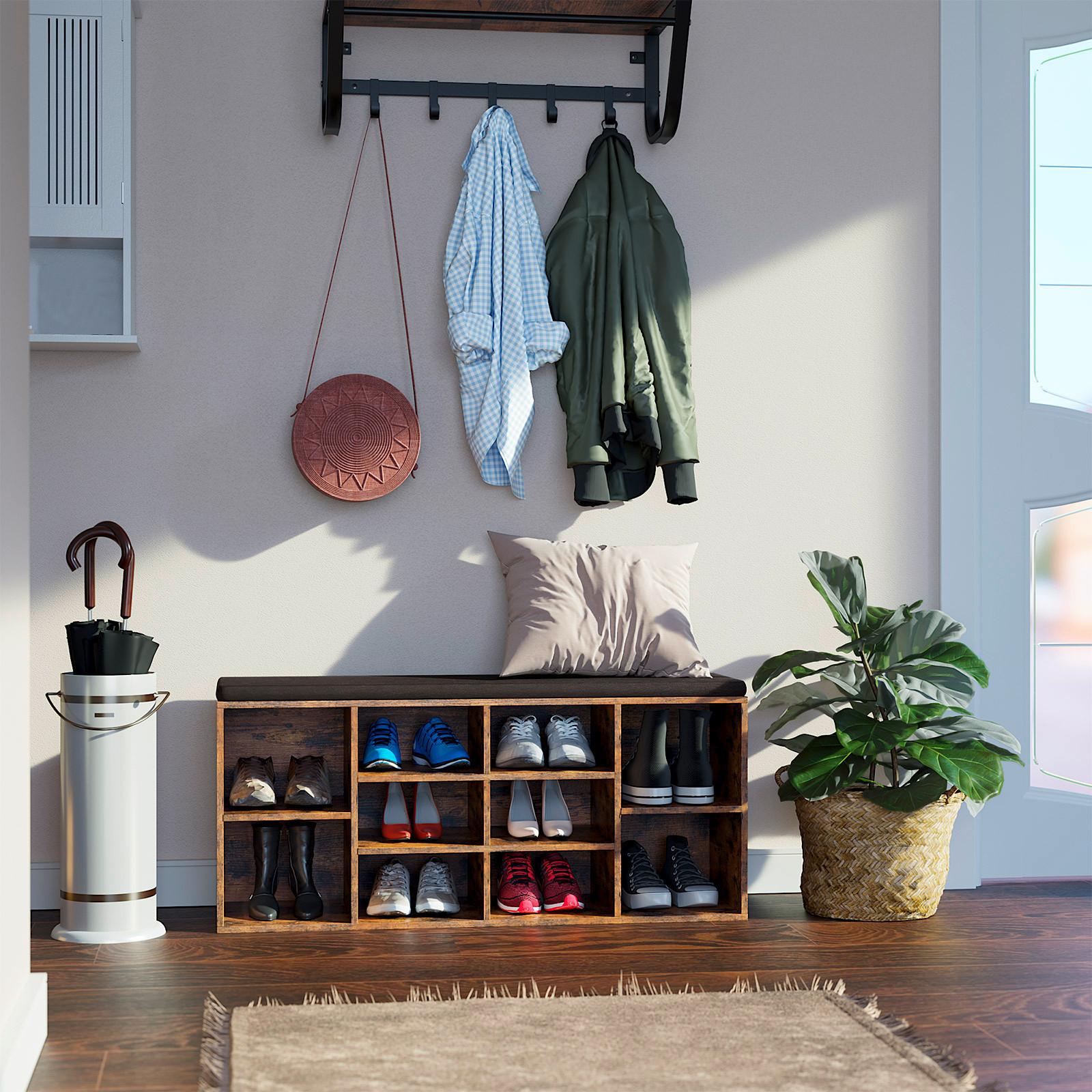 ŠATNÍ LAVICE VINTAGE - hnědá, Trend, kompozitní dřevo (104/48/30cm) - Boxxx