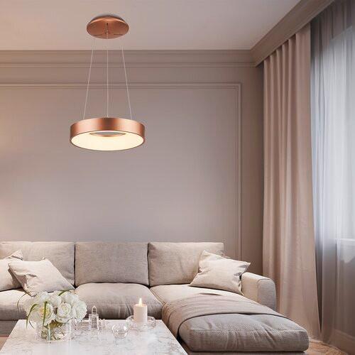 ZÁVESNÉ SVIETIDLO CARMELLA - biela/zlatá, Modern, kov/plast (60/120cm)