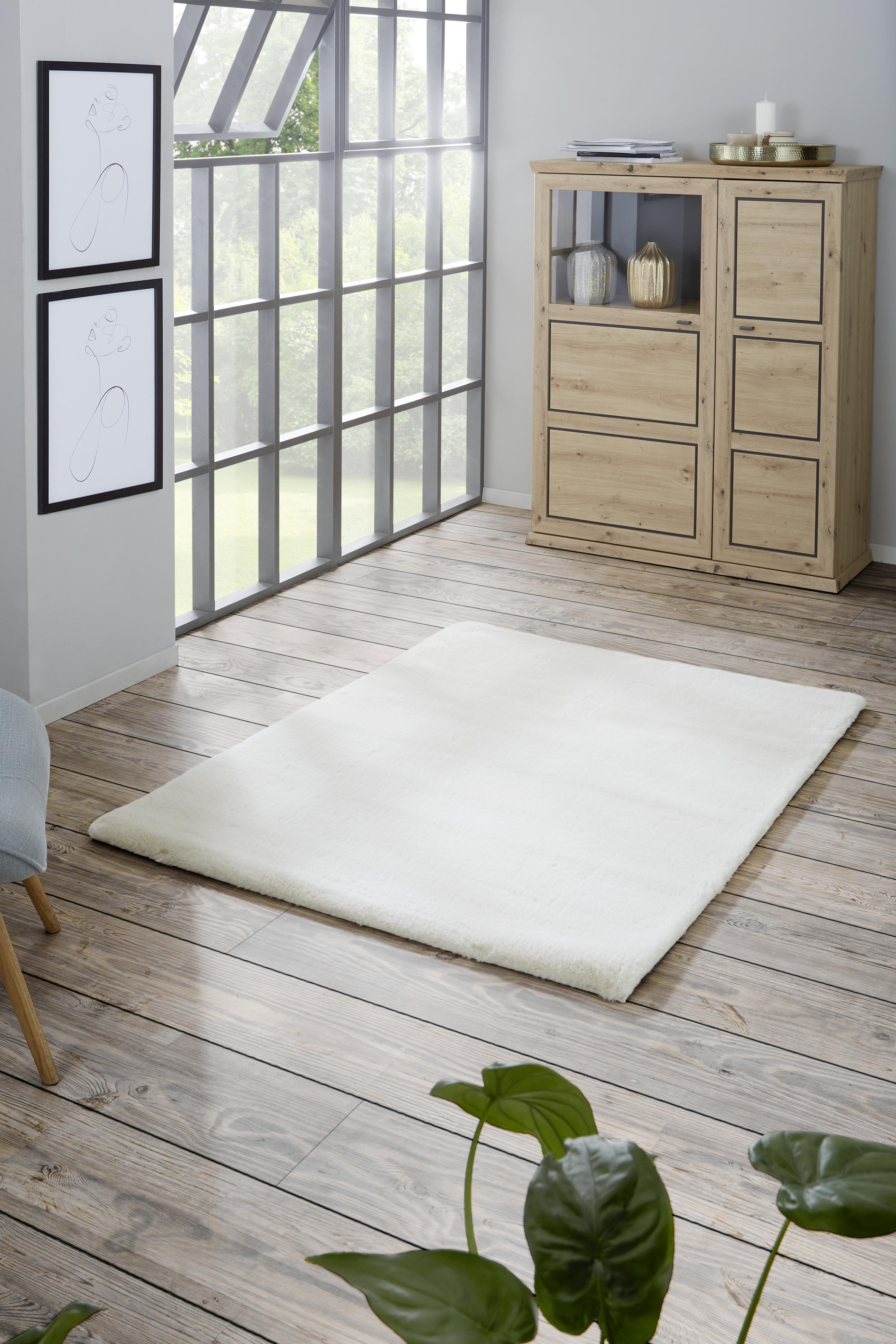 Fellteppich Magarete Beige 120x160 cm - Beige, Textil (120/160cm) - Luca Bessoni