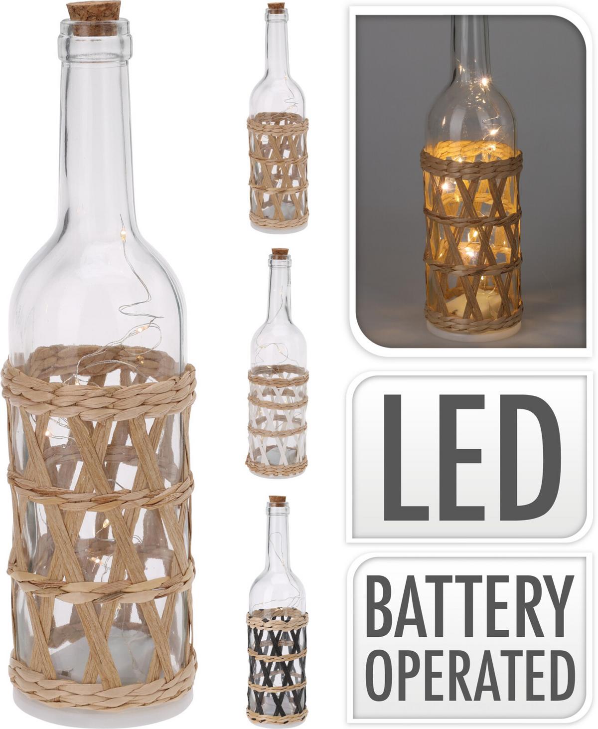 Led Díszlámpa Light House - Üveg (7,7/29,5cm)