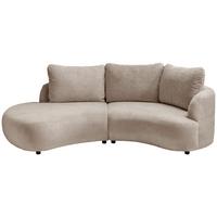 Ecksofa Doppo, Taupe S: 250x139 cm - Taupe/Schwarz, MODERN, Textil (250/139cm) - Livetastic