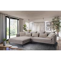 Ecksofa Piazza Taupe S: 187x321 cm - Taupe/Beige, Design, Textil (187/321cm) - Livetastic
