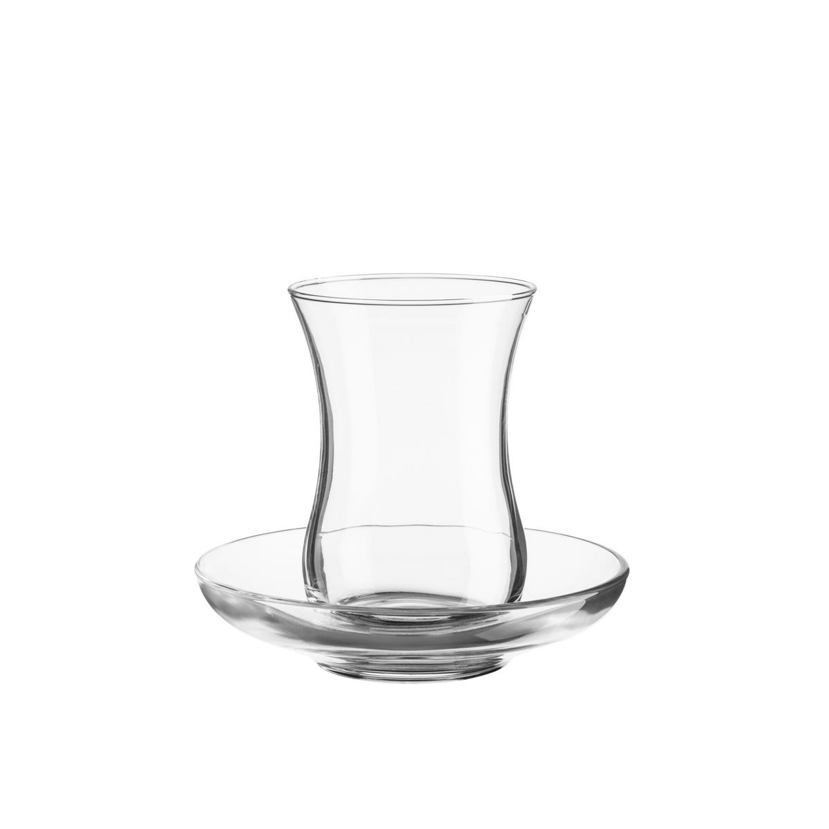 Teegläserset 24-Teilig Glas, 120 ml - Transparent, Basics, Glas (5,5/8,5cm) - Mäser