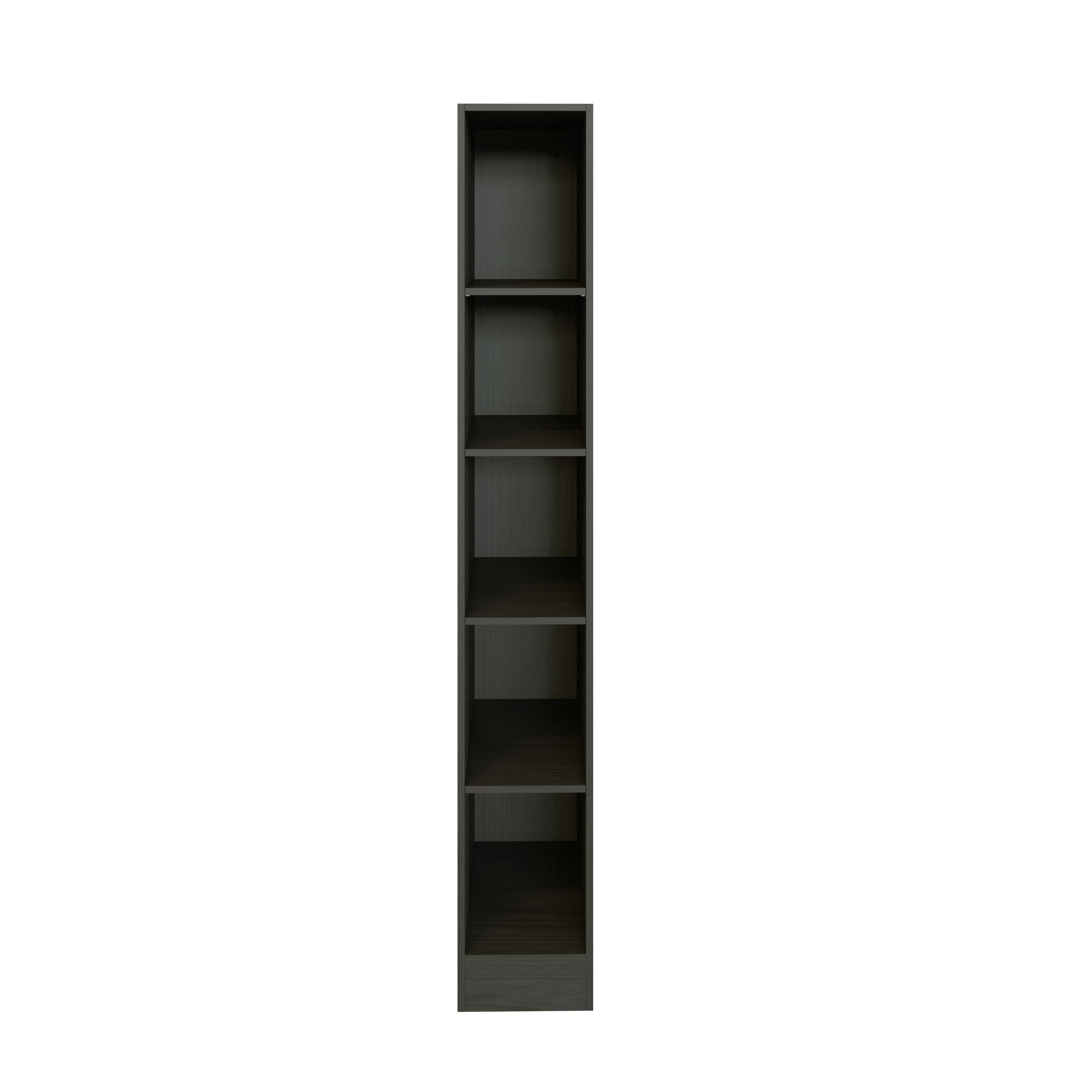 Regal Offen Mit 4 Einlegeböden 30 Cm Anthrazit - Anthrazit, MODERN, Holzwerkstoff (30/200/60cm) - Held