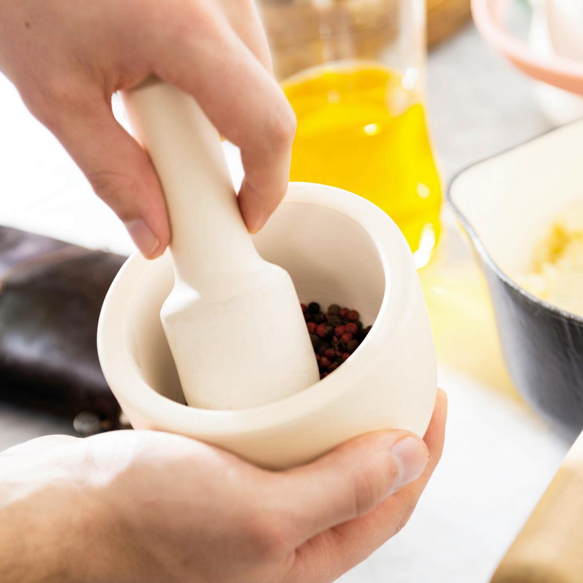 Mörserset Weiß - Weiß, Basics, Keramik (11/11cm)