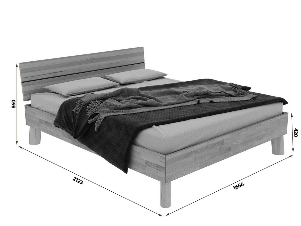 Bett Como Naturfarben 160x200cm - Naturfarben, MODERN, Holz (160/200cm) - MID.YOU