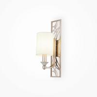 Wandleuchte Vittoria - Goldfarben/Creme, Trend, Kunststoff/Textil (15/42/20cm) - MAYTONI