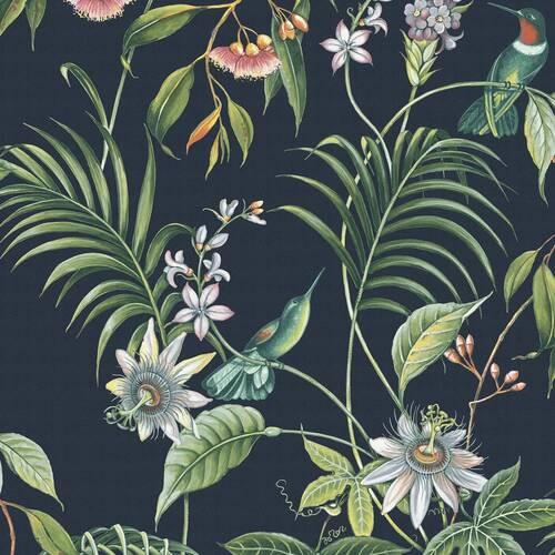 Vliestapete 106976 - Multicolor/Schwarz, Basics, Papier/Kunststoff (52/1005cm)