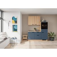 Küchenblock Ip 1200 - Blau/Eichefarben, Trend (180cm) - Impuls
