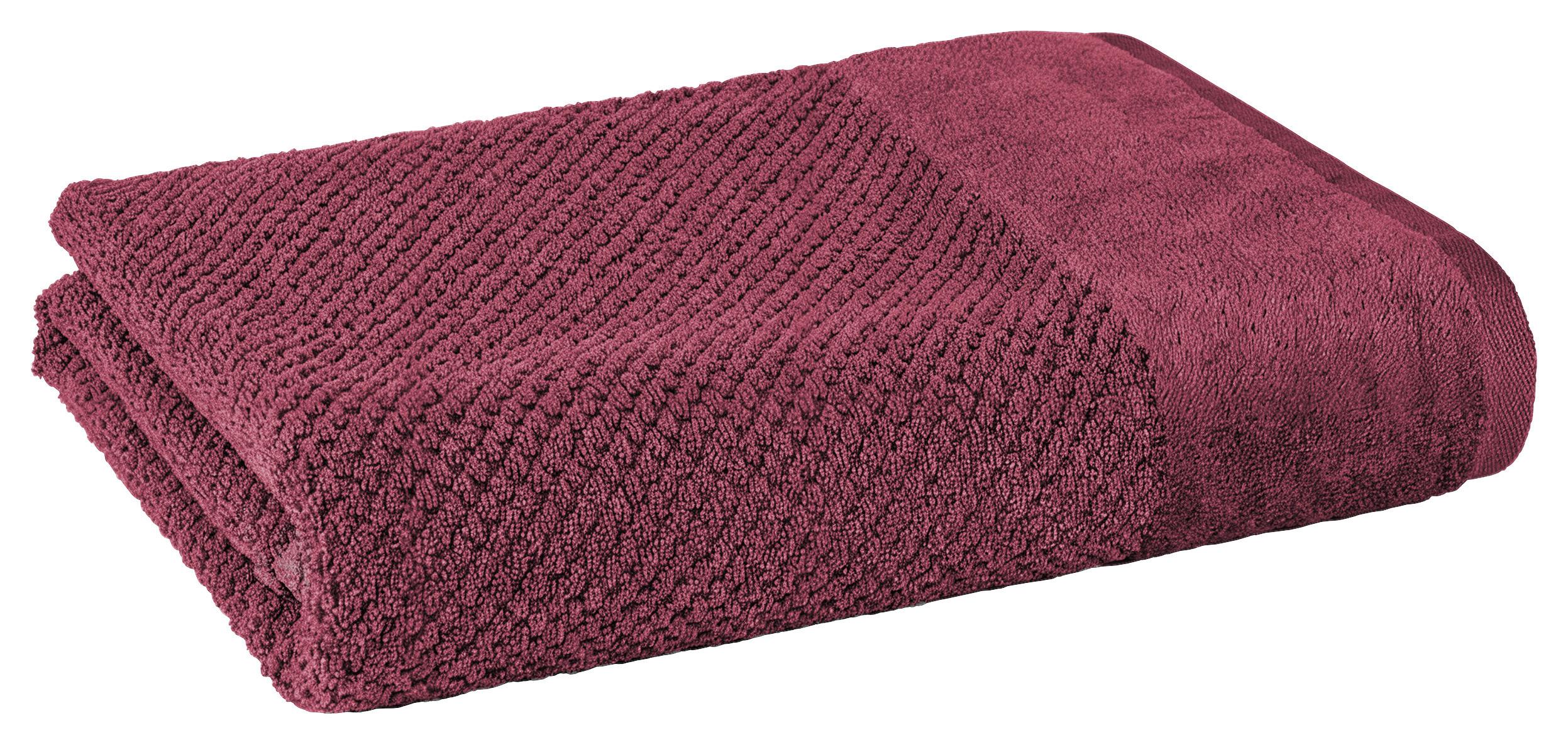 DUSCHTUCH Popcorn 70x140 cm Beere - Beere, Basics, Textil (70/140cm)