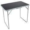 Campingtisch Galdas M Schwarz B: 53 cm - Schwarz, MODERN, Holzwerkstoff/Kunststoff (80/53/70cm) - Ambia Garden