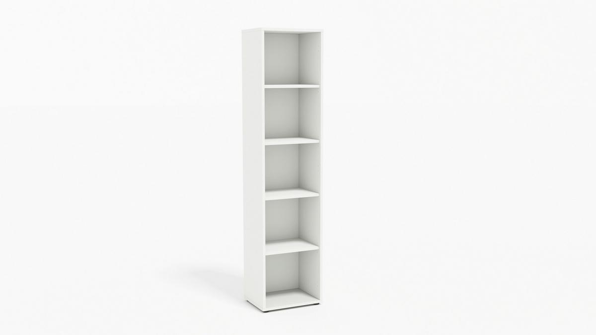 AKTENSCHRANK OFFICE EDITION - SW SET 4 - Anthrazit/Weiß, MODERN, Holzwerkstoff (128,5/185,6/33cm) - MID.YOU