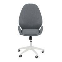 Otočná židle LEILA šedá - bílá/šedá, Moderní, kov/textil (56/105-115/57cm) - Bessagi Home
