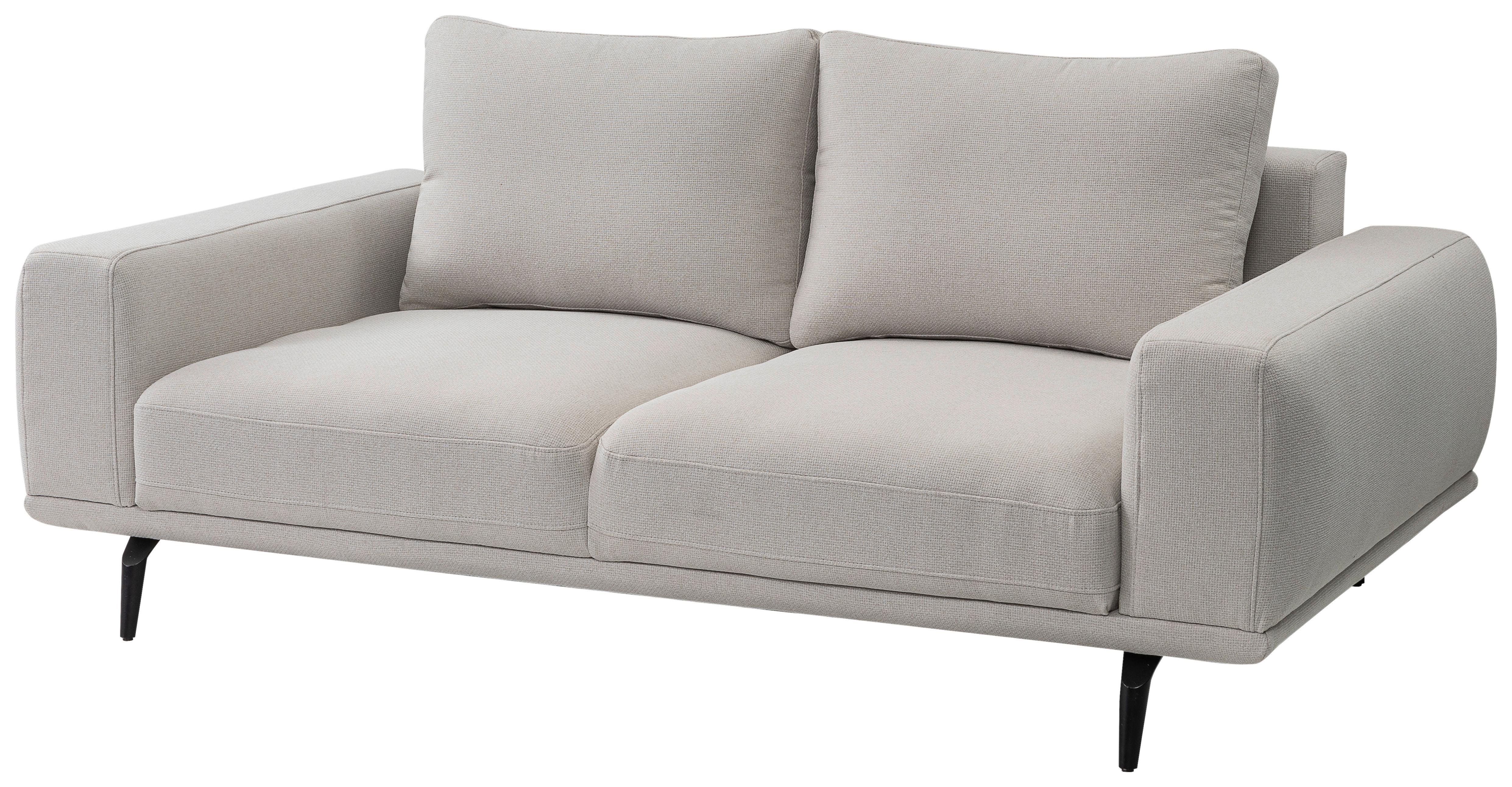 2-sitzer-sofa Selene Creme, B: 202 Cm - Creme/Schwarz, MODERN, Textil (202/89/115cm) - MID.YOU