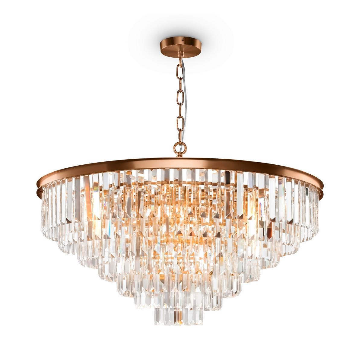 Pendelleuchte Revero - Messingfarben, Trend, Glas/Metall (80/80/52cm) - MAYTONI