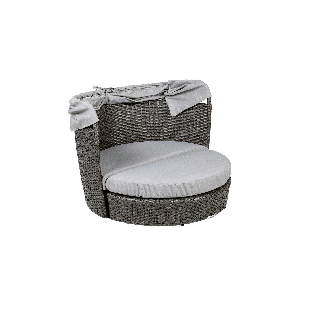 Hundesofa D: 100 cm Anthrazit/Grau mit Kissen - Anthrazit/Grau, Basics, Kunststoff/Textil (100/100/100cm) - Greemotion