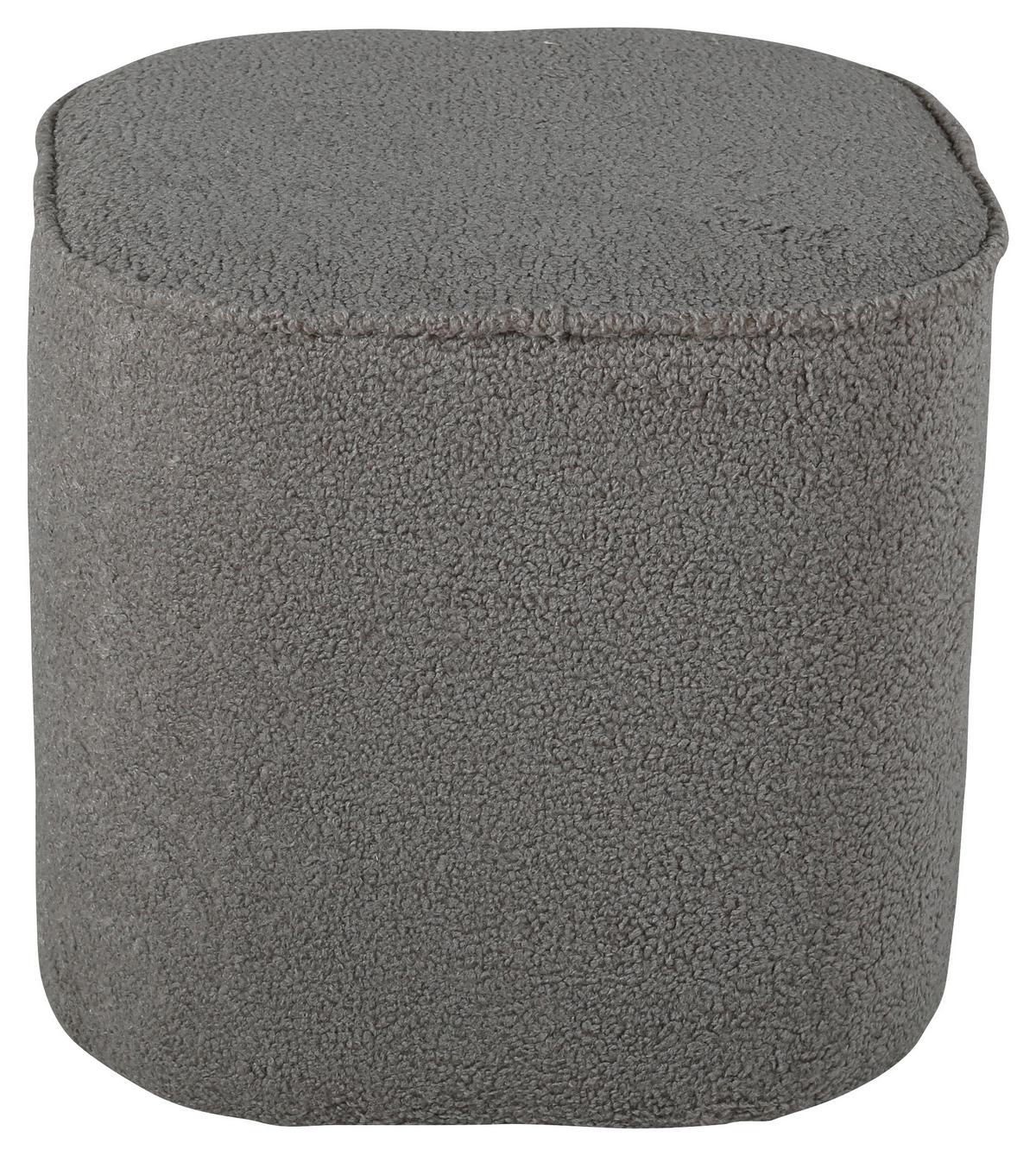 Pouf Piff - Grau, Design, Textil (44/41/44cm) - Livetastic