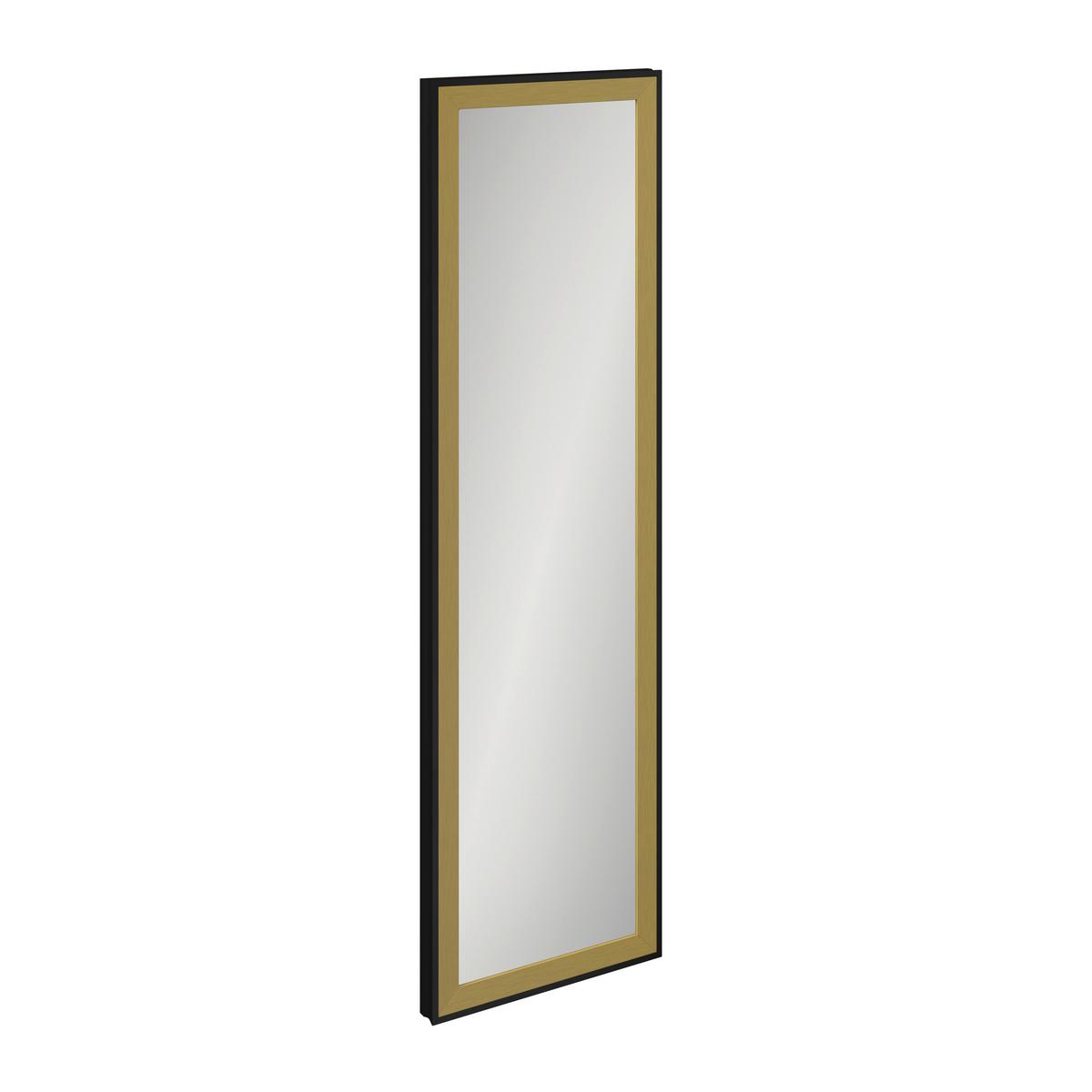 Spiegel Bianka Schwarz/Goldfarben B: 183 cm - Goldfarben/Schwarz, MODERN, Glas/Holzwerkstoff (183/53cm)