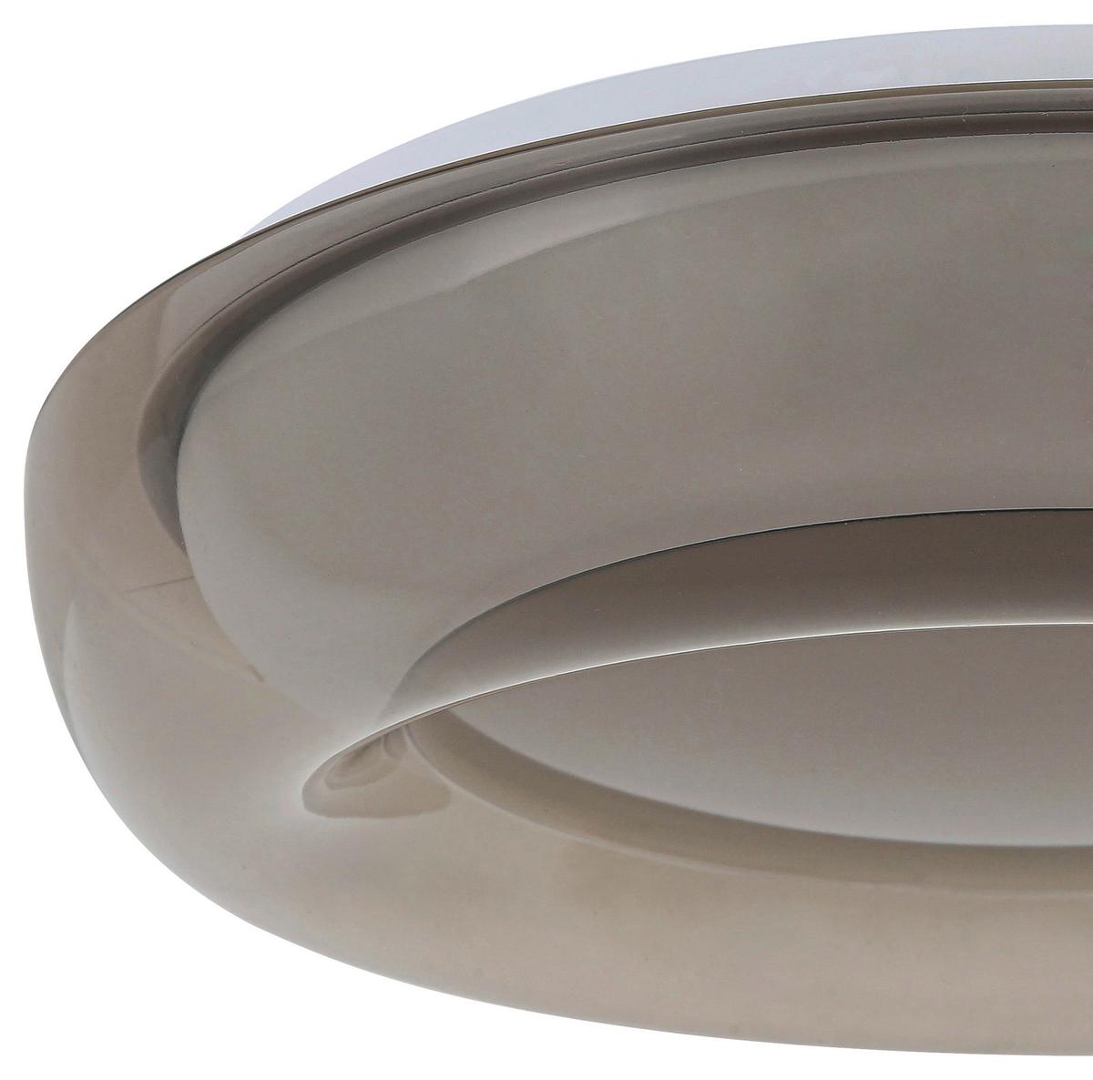 LED-Deckenleuchte Lejla Ø 50 cm - Transparent/Weiß, MODERN, Kunststoff/Metall (38/10cm) - Luca Bessoni