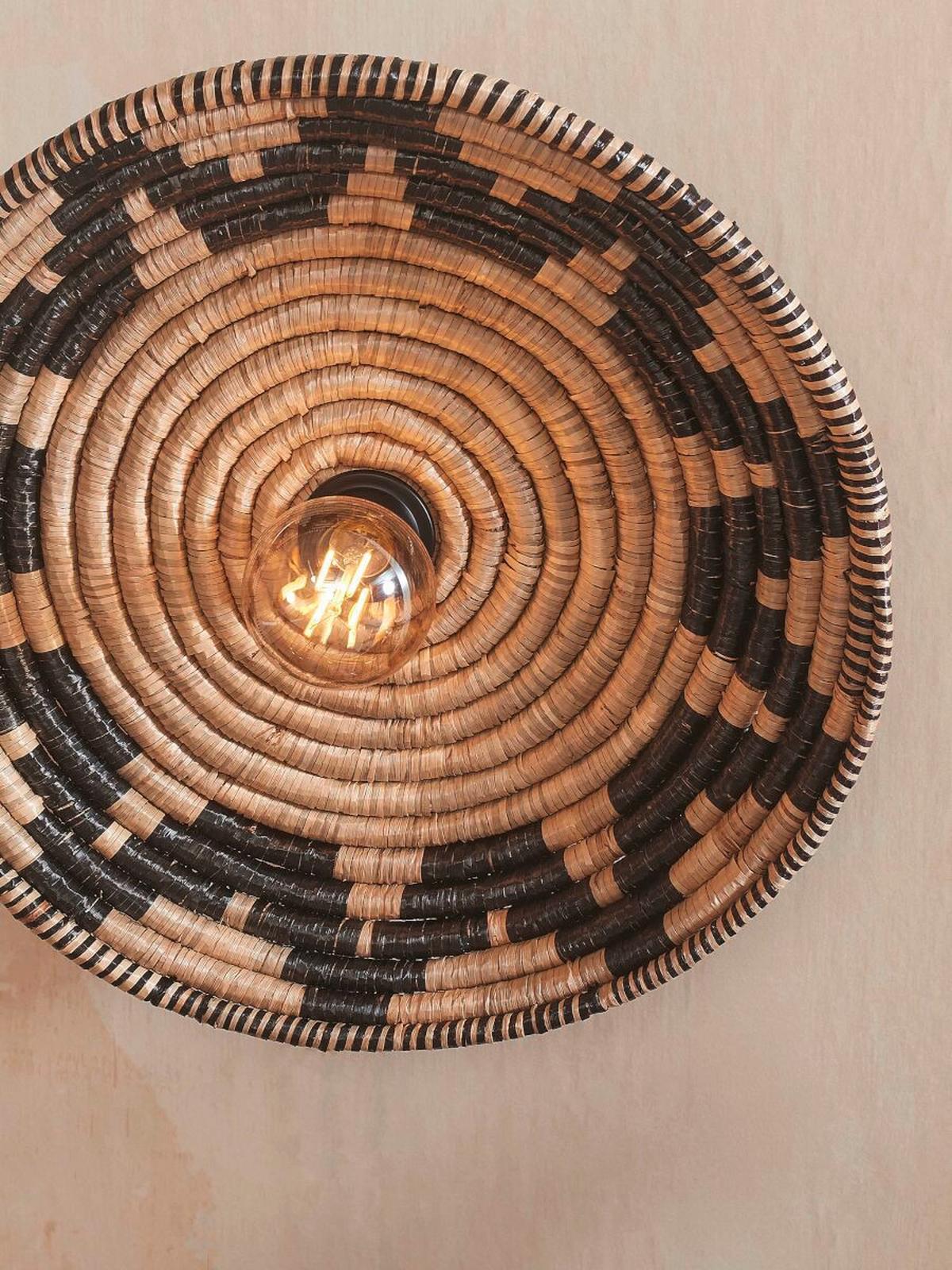 Deckenleuchte Andc011bn - Multicolor, MODERN, Naturmaterialien (45cm) - Good & Mojo