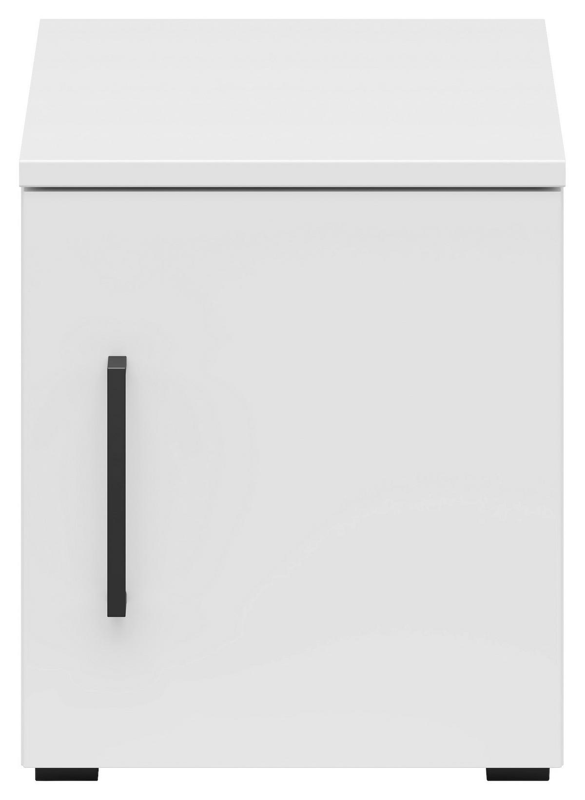 Nadstavec na skriňu MULTISTAURAUM š: 30cm - čierna/biela, Modern, kompozitné drevo/plast (30/35/40cm)