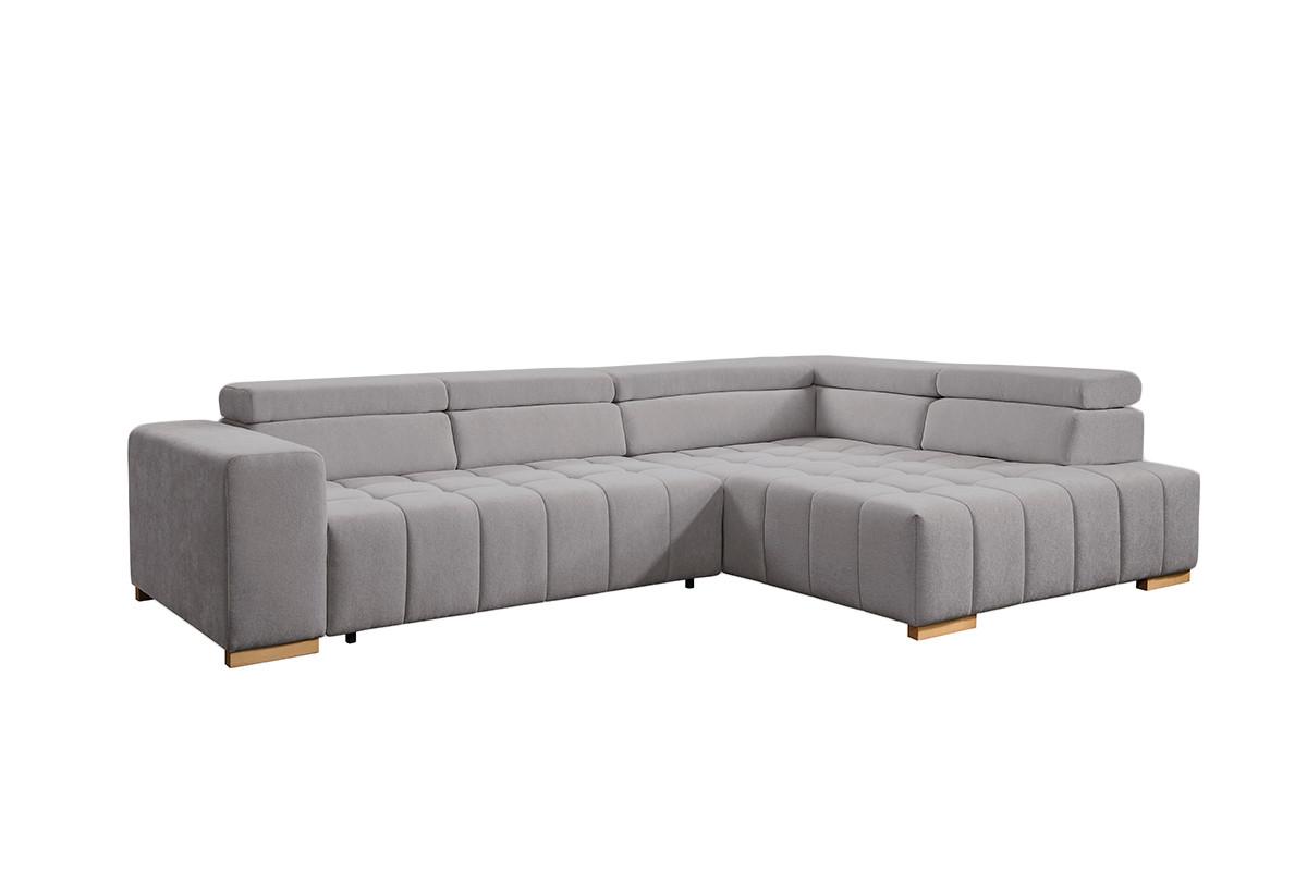 Ecksofa Elias Neu Braun S: 307x201 cm - Naturfarben/Braun, Design, Textil (307/201cm) - Livetastic