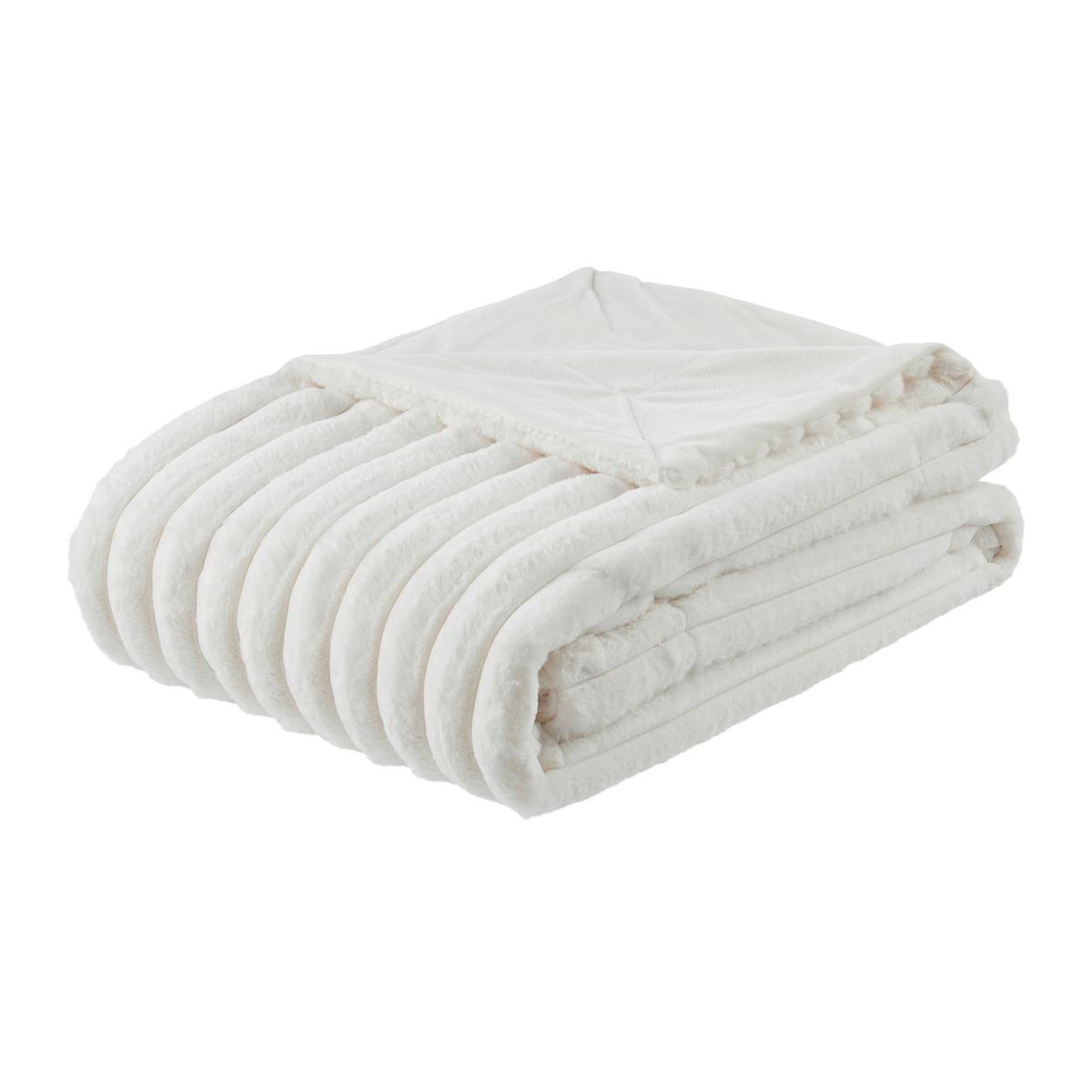 KOŽEŠINOVÁ DEKA MAUDI - přírodní barvy, Konvenční, textil (150/200cm) - Mömax