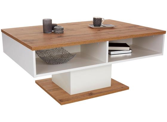 Konferenční Stolek Ibiza - bílá/barvy dubu, Moderní, kompozitní dřevo (115/47/65cm) Konferenční Stolek Ibiza - bílá/barvy dubu, Moderní, kompozitní dřevo (115/47/65cm)