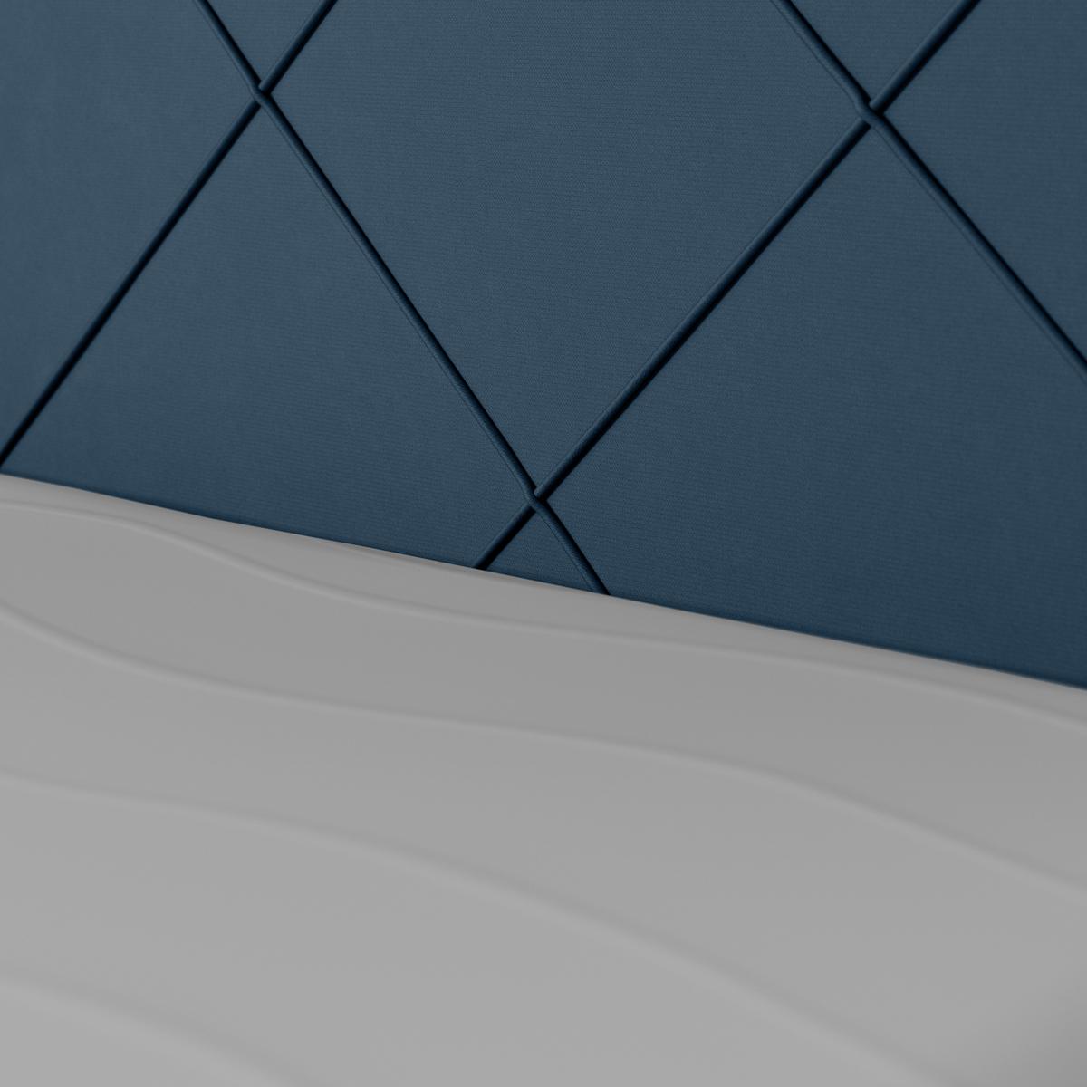 Boxspringbett mit Bettkasten Cordoba 180x200 cm Blau - Blau/Schwarz, MODERN, Holz/Kunststoff (180/200cm) - MID.YOU