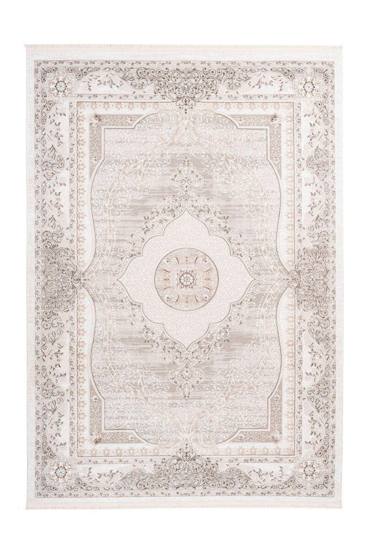 Webteppich Grau/Silberfarben Akropolis 120x180 cm - Silberfarben/Grau, Design, Textil (120/180cm) - Kayoom