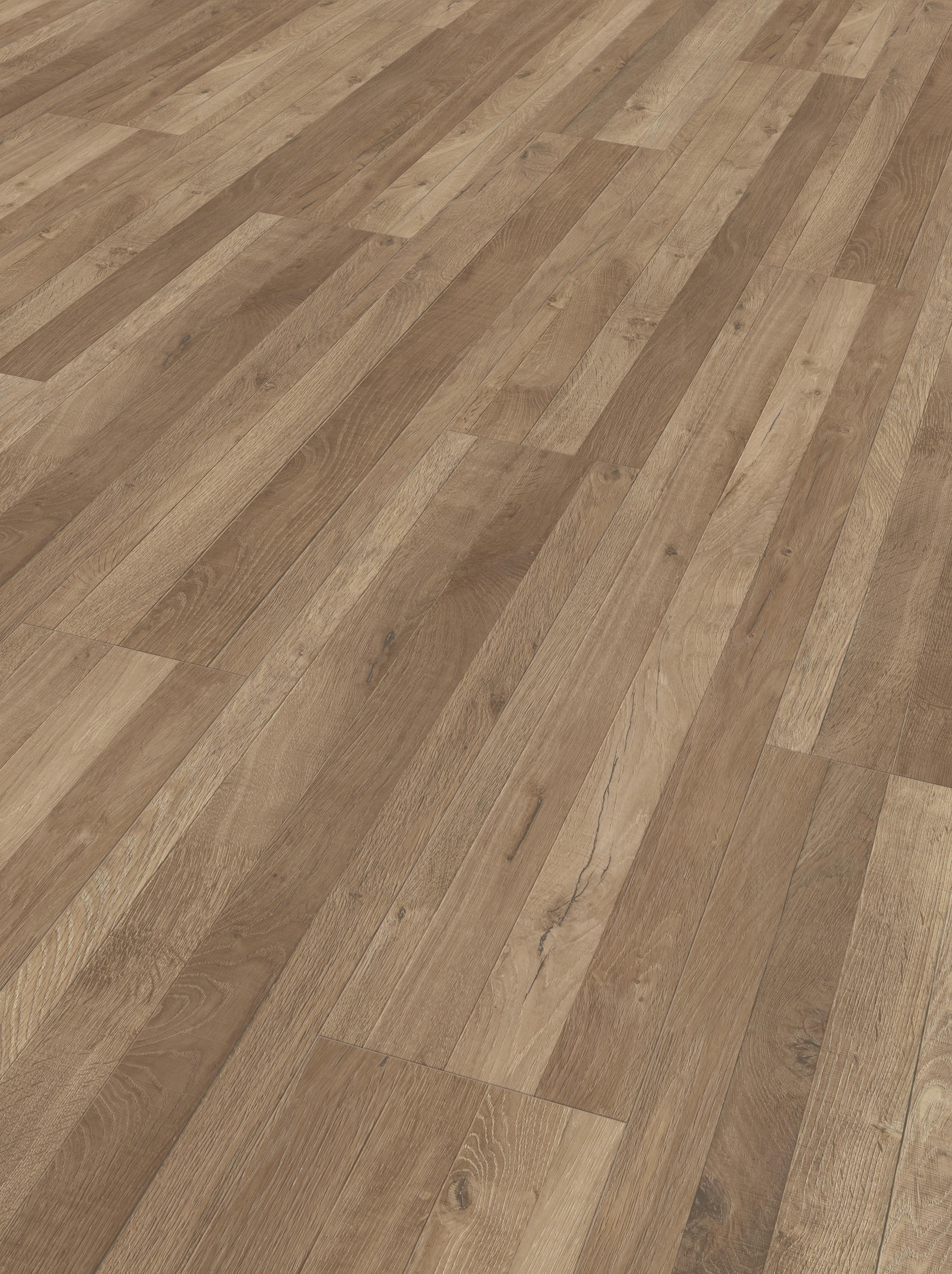 Designboden Hdf Eiche Linea - Eichefarben, Basics, Holzwerkstoff/Kunststoff (128,5/19,4/0,8cm) - Parador